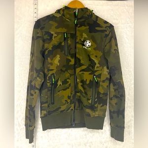 RLX Golf SoftShell Hooded Camo Print Jacket Green/Camo Sz S RLX Ralph Lauren